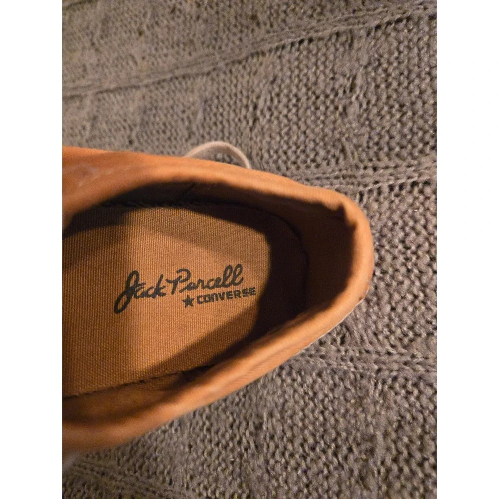 CONVERSE Vintage Jack Purcell Mustard Orange Canvas LowTop Sneakers Size 13 Kids
